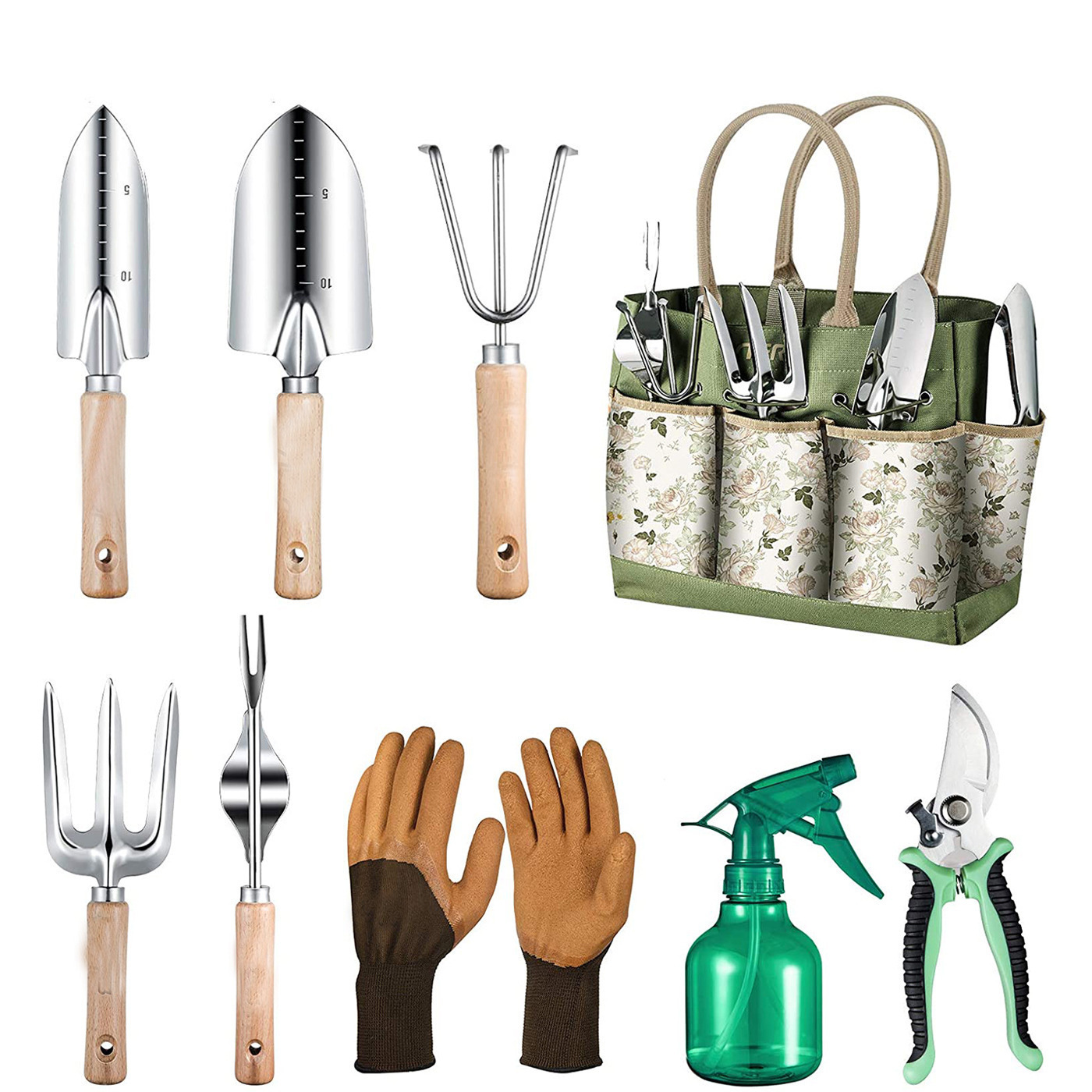 9-Piece Gardening Tool With He - Gardening Tools For Women review and price
