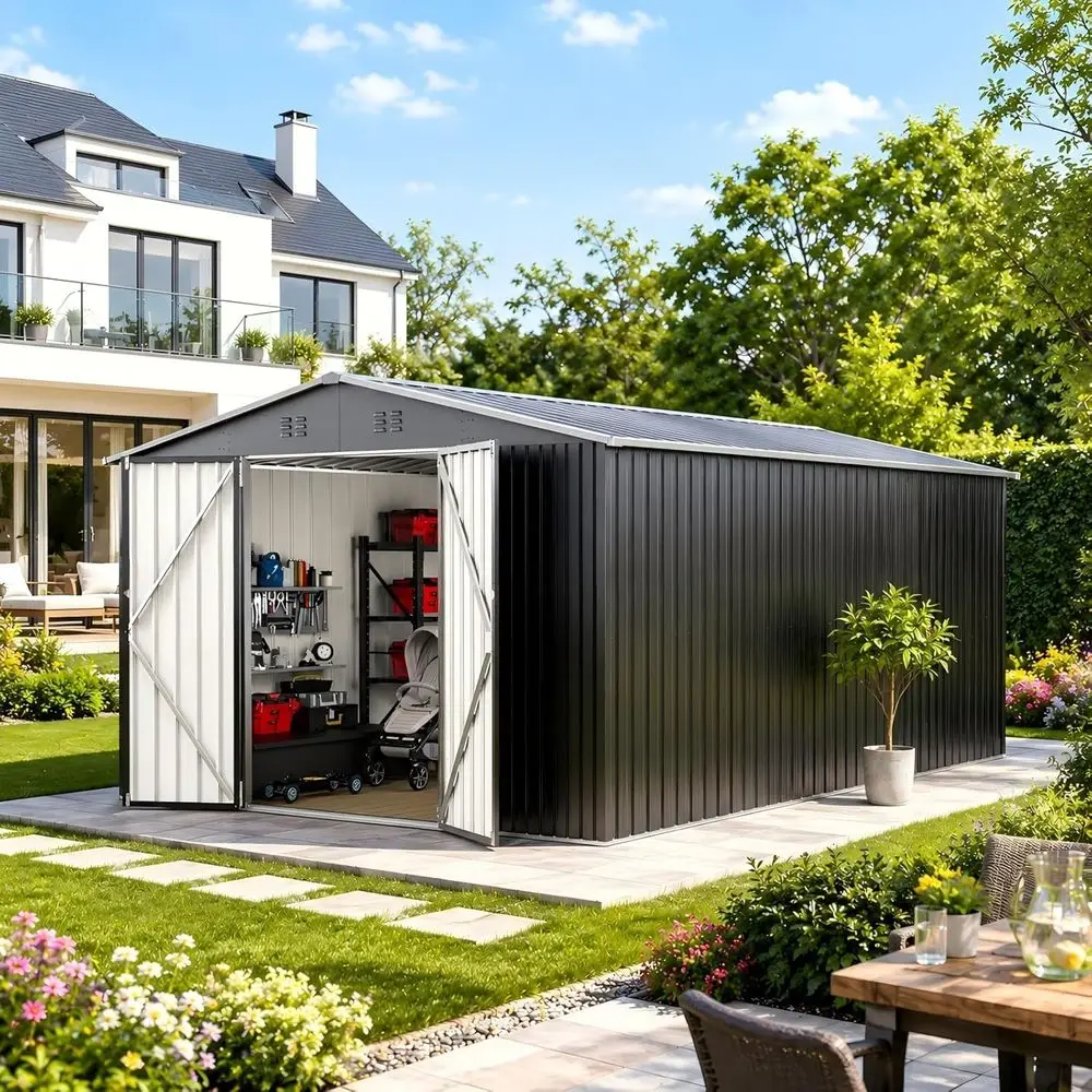 Durable Metal Outdoor Storage  - Gardening Tools Storage review and price