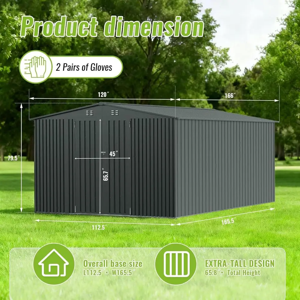 Durable Metal Outdoor Storage  - Gardening Tools Storage review and price