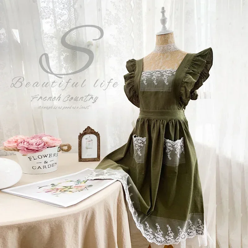 Female Women Apron Cotton Line - Gardening Tools For Women review and price