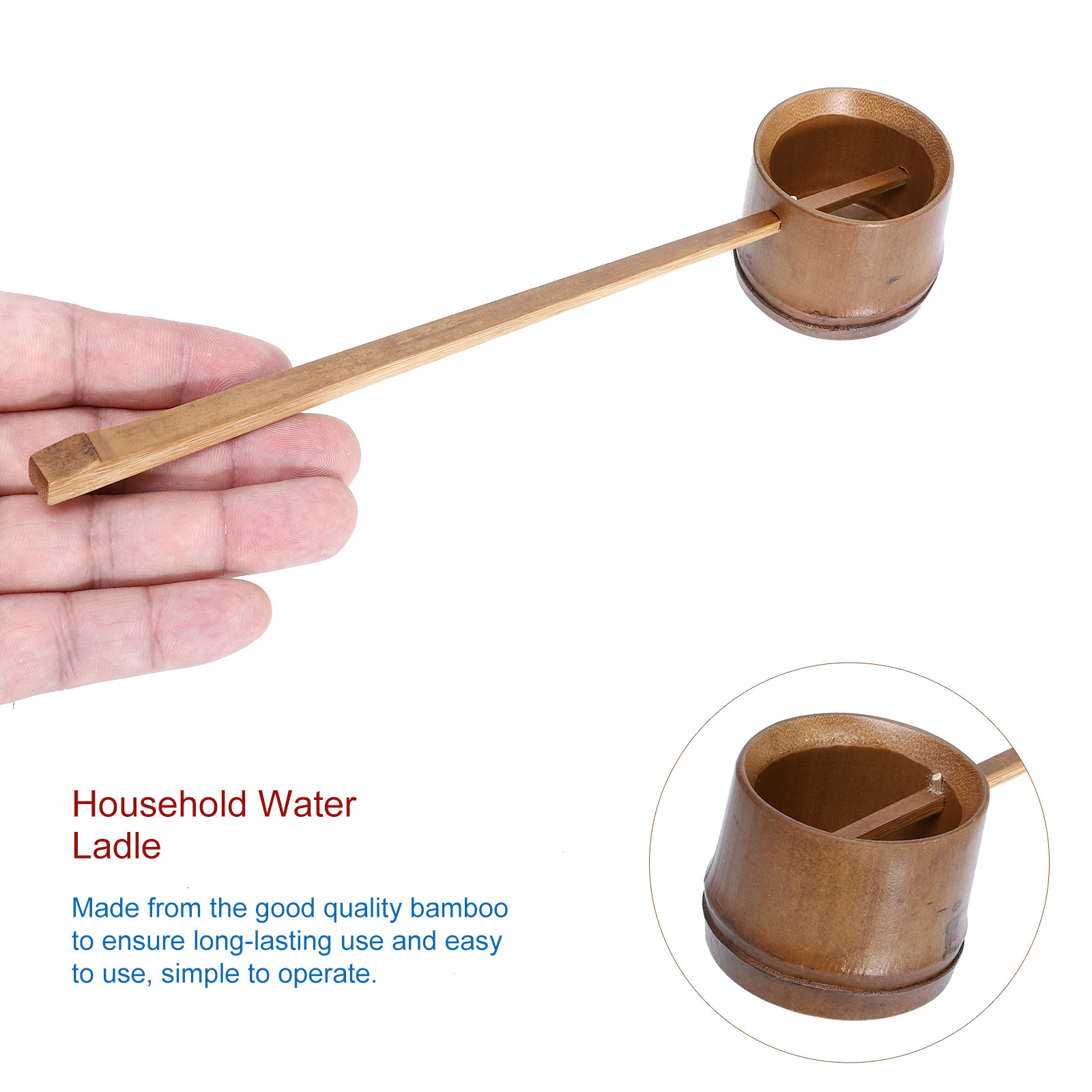 1Pcs Bamboo Water Ladle Long H - Gardening Tools Long review and price