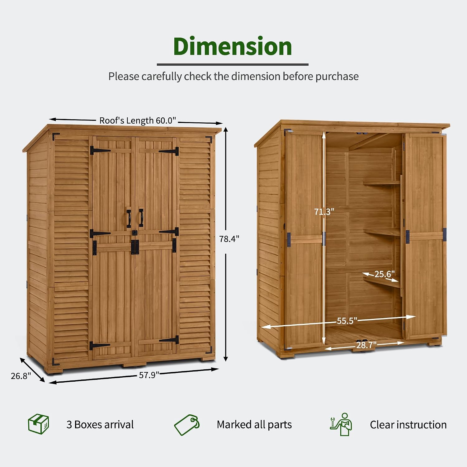 Outdoor Storage Cabinet with S - Gardening Tools Storage review and price