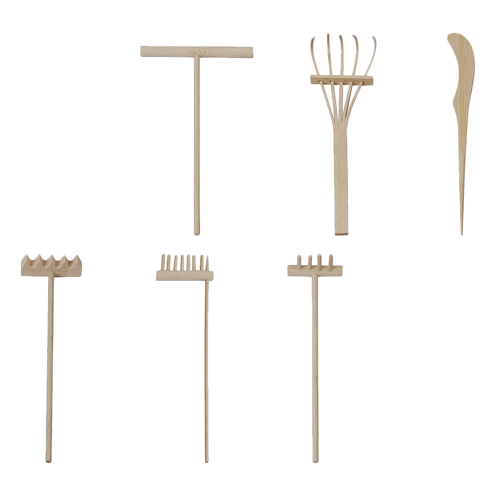 1Set Premium Bamboo Mini Rakes - Gardening Tool Diy review and price