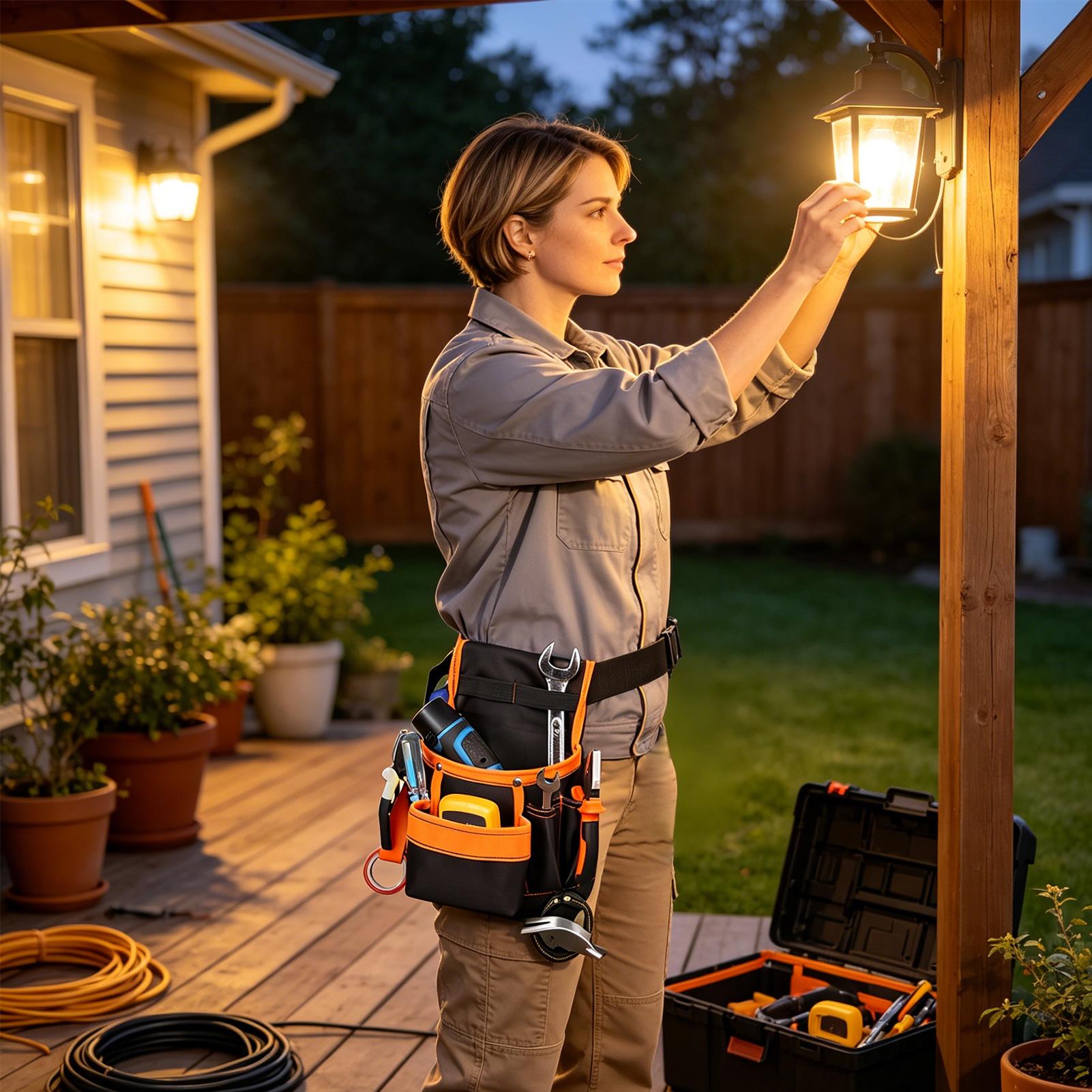 Garden Tool Waist Bag Oxford C - Gardening Tools Repair Shop review and price