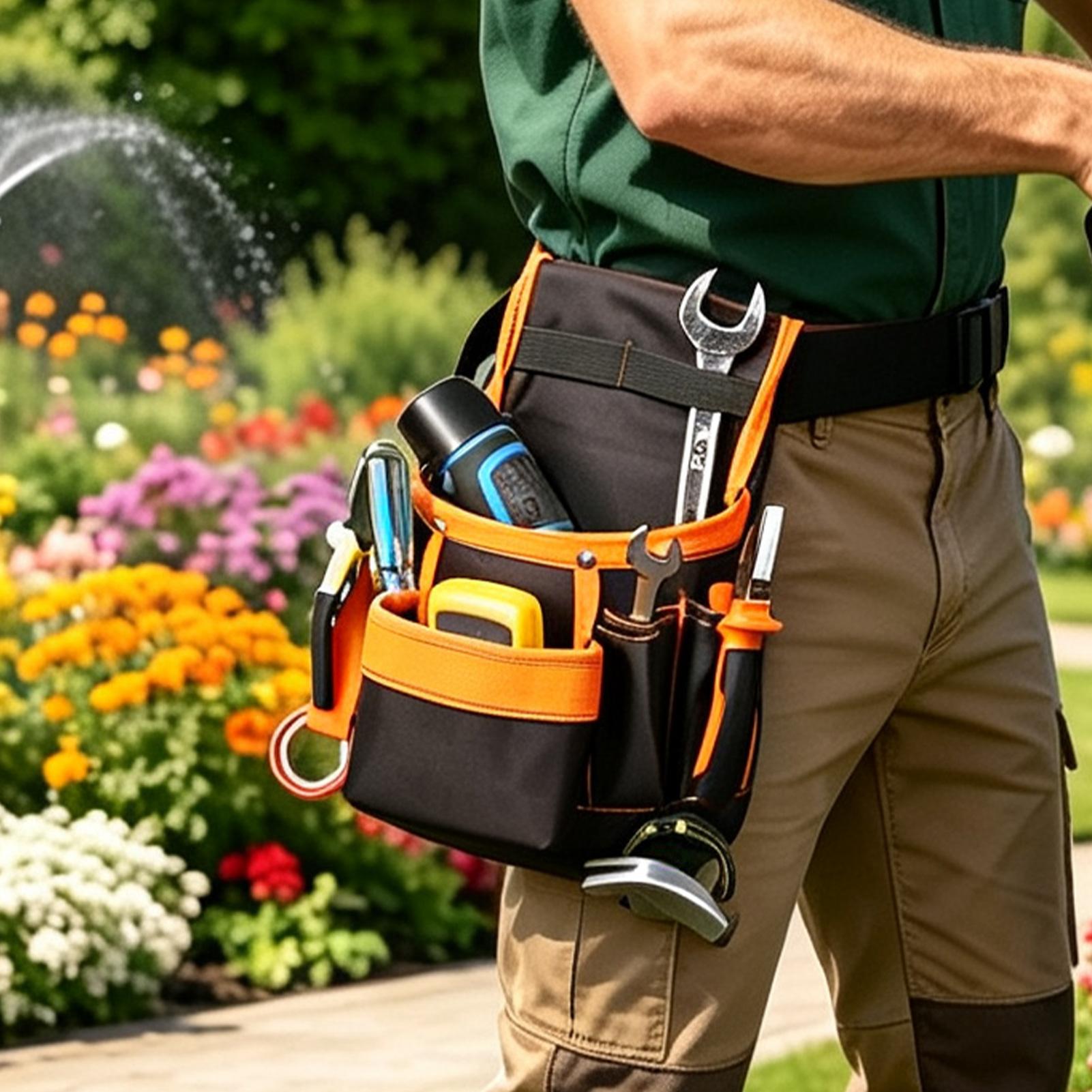Garden Tool Waist Bag Oxford C - Gardening Tools Repair Shop review and price