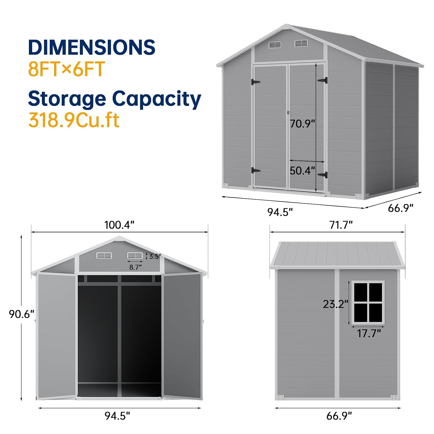 8×6 FT Outdoor Storage Shed wi - Gardening Tools Storage review and price