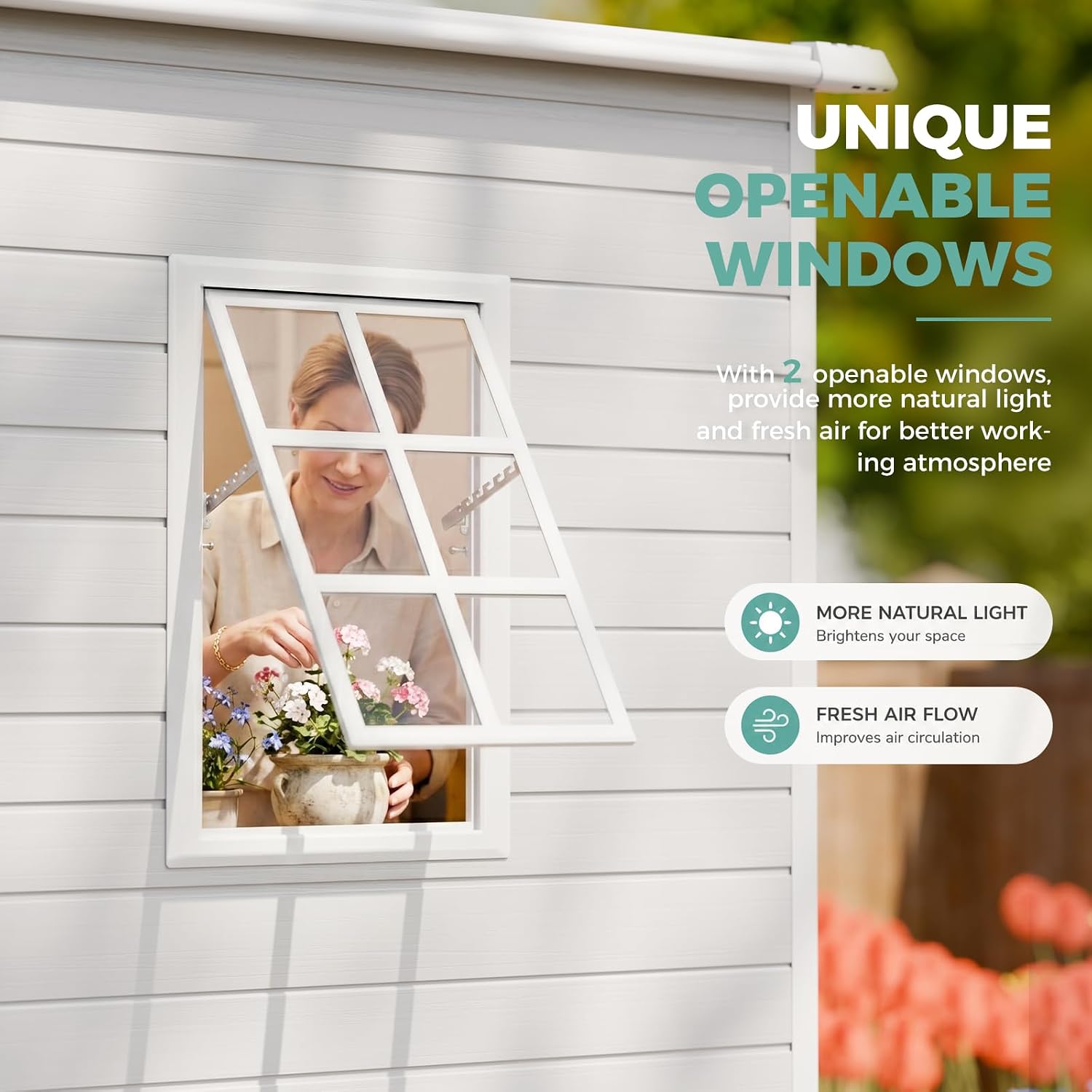 8x6 FT Resin Storage Shed with - Gardening Tools Storage review and price