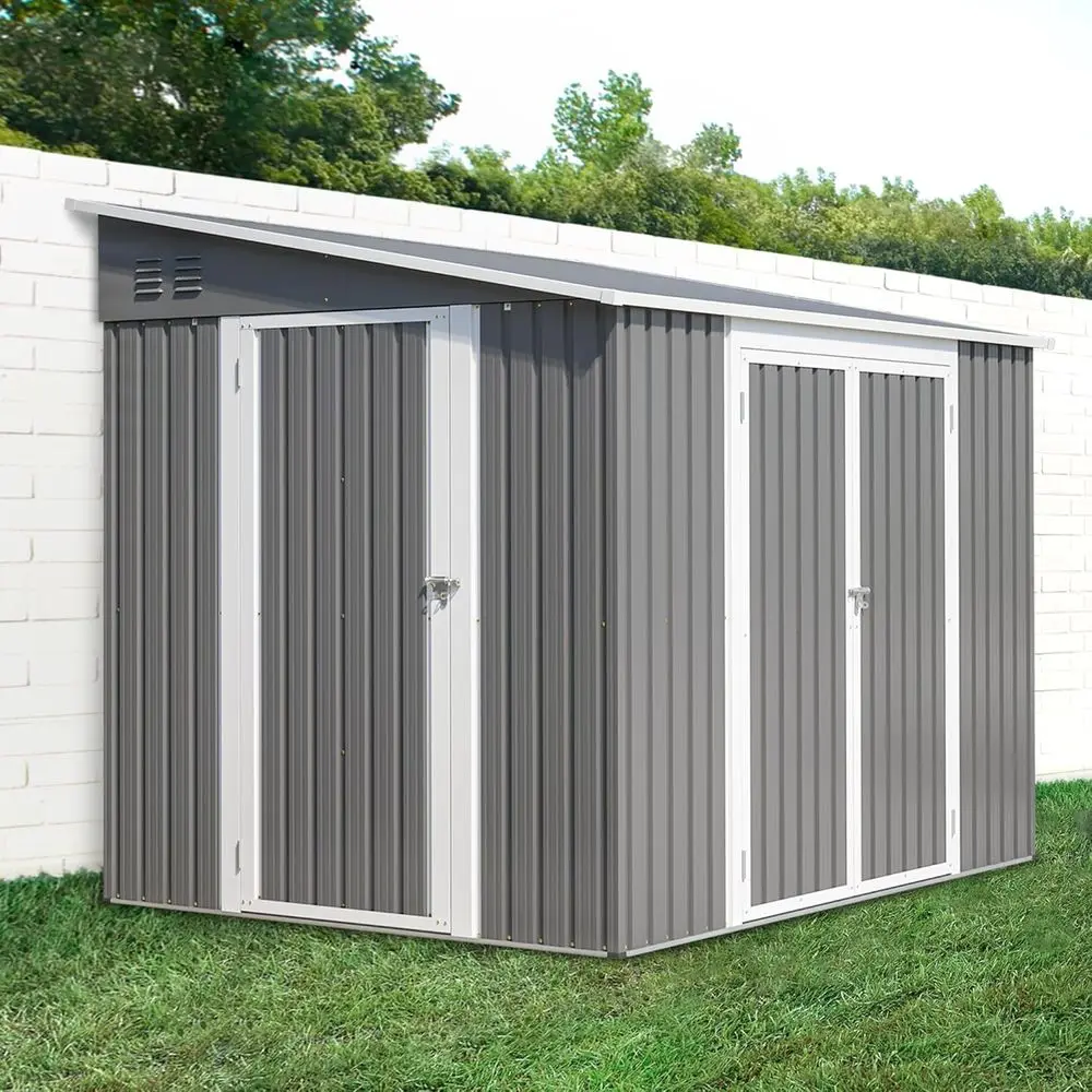 8ft x 6ft Outdoor Metal Storag - Gardening Tools Storage review and price